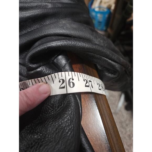 Vintage Wilsons M. Julian Leather Men's Jacket XL Thinsulate Insulation Black - Picture 9 of 16